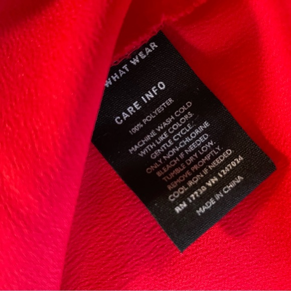 Target Who What Wear Red Blouse Fun Sleeve - Picture 5 of 7